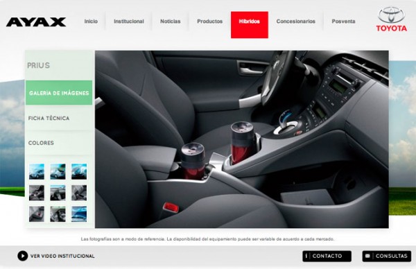 Diseño Web para Ayax Toyota