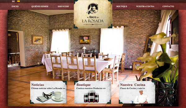 Diseño web chacra de eventos La Rosada