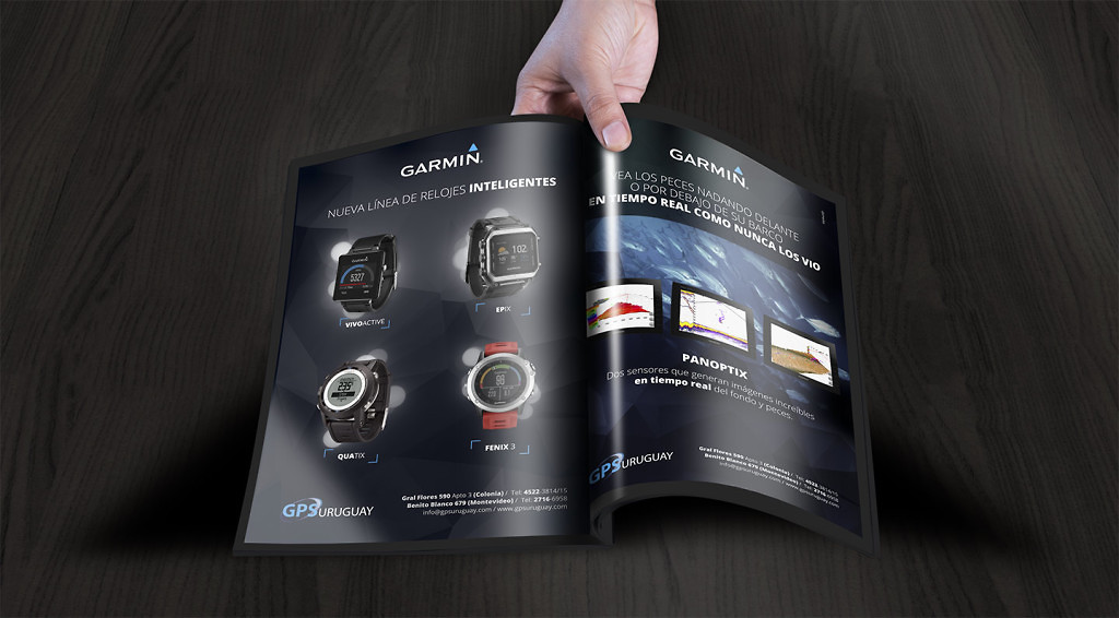 garmin magazine ad design