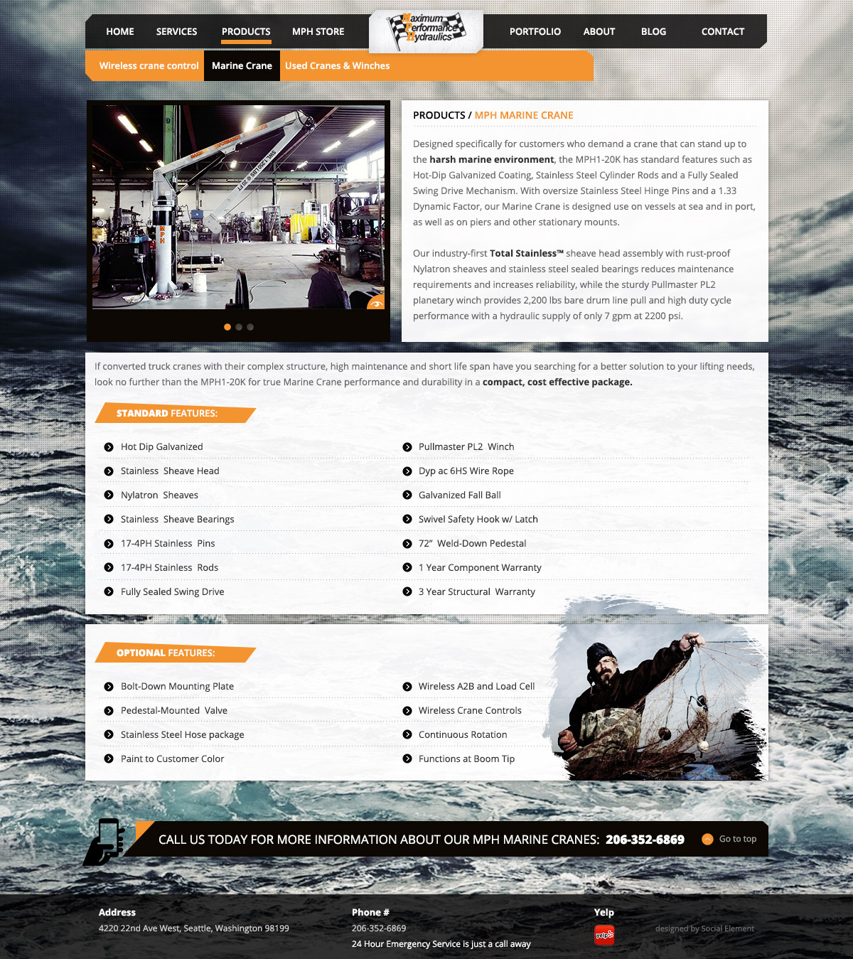 fishing web design